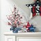 20”H Patriotic Berry Table Tree with Burlap Base Decorative Stars American USA US Flag Tree Table Centerpiece for Independence Day Americana Berry Table Tree for National Day 4th of July
